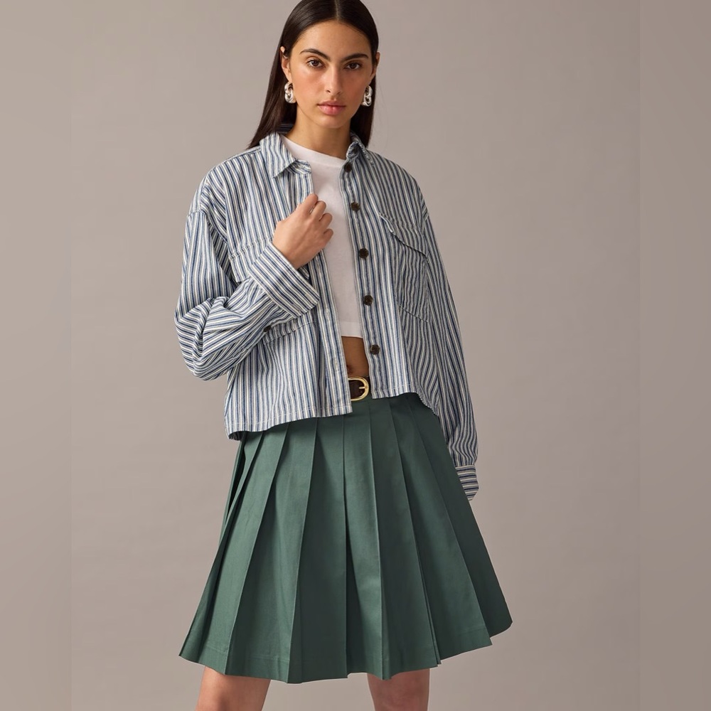 J. Crew Women’s Cargo button-up shirt in stripe